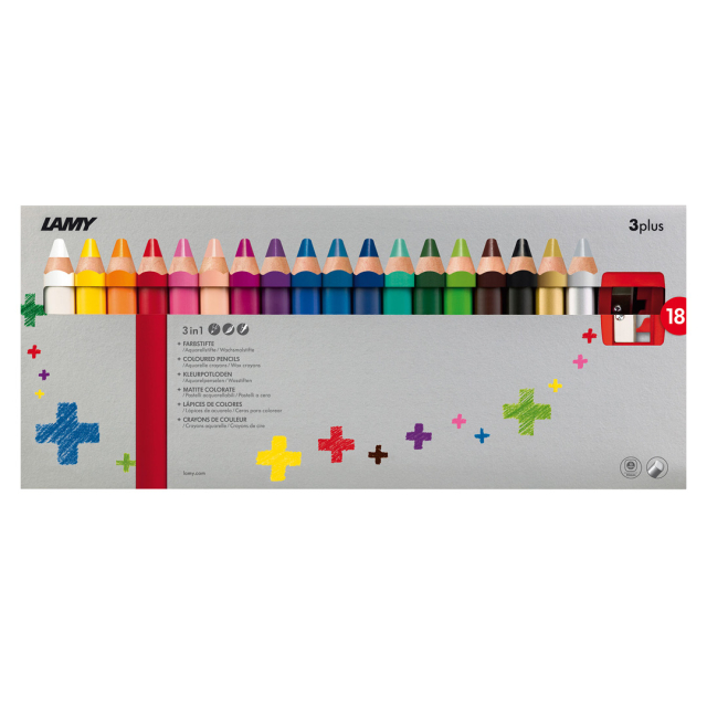 3plus Kleurpotloden 18-set (3 jaar+)
