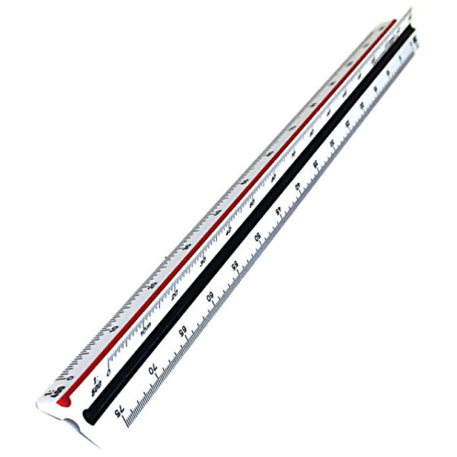 Schaalstok Ingenieur 30 cm 2,5-100
