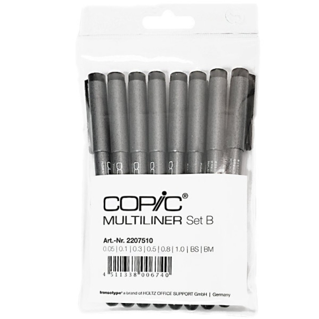 Multiliner Classic 8-set