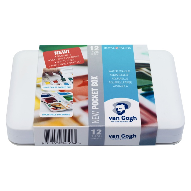 Van Gogh Pocket Box Aquarelverf 12-set