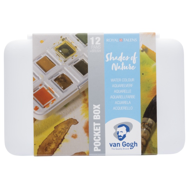 Van Gogh Pocket Box Aquarelverf 12-set Nature