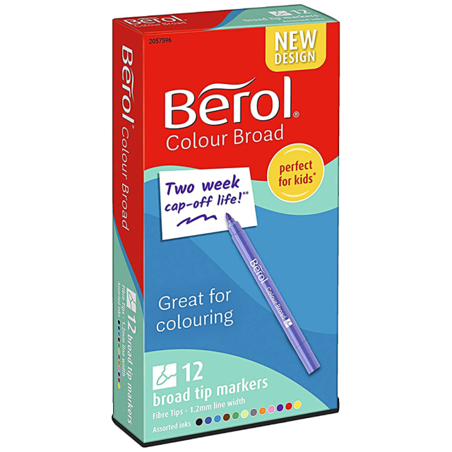 Colour Broad Tip 12-pack (3 jaar+)