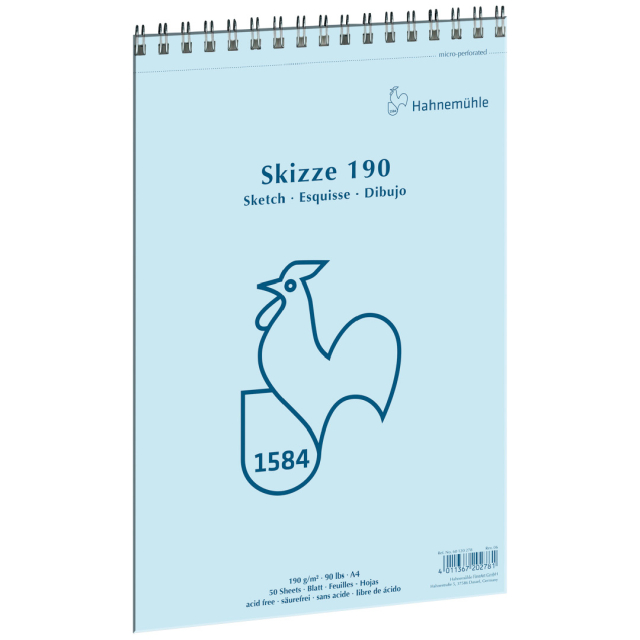 Tekenblok Spiraal 190g A4