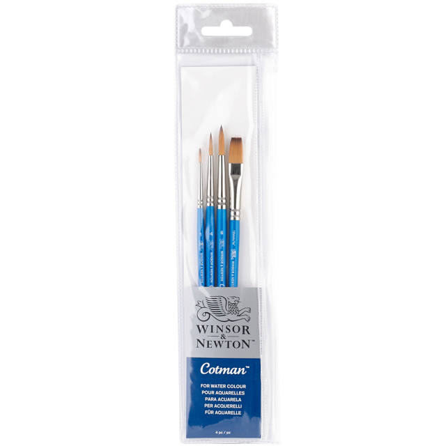 Cotman Synthetische Penselen 4-set