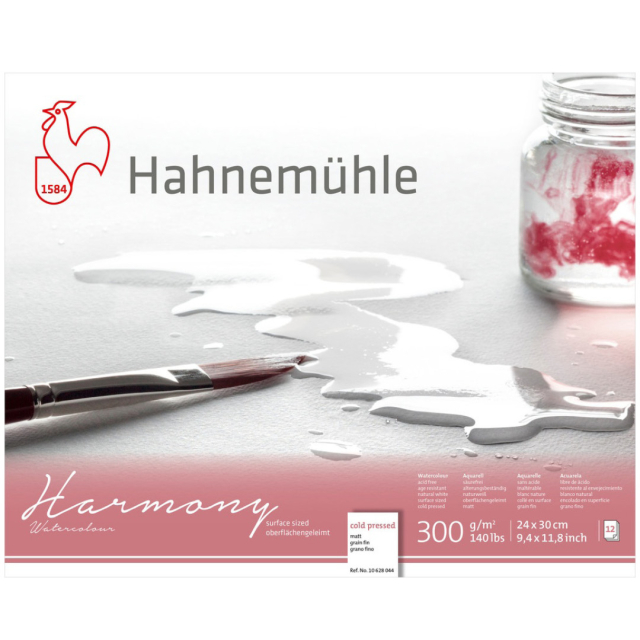 Aquarelpapier Harmony CP 300g 24×30cm