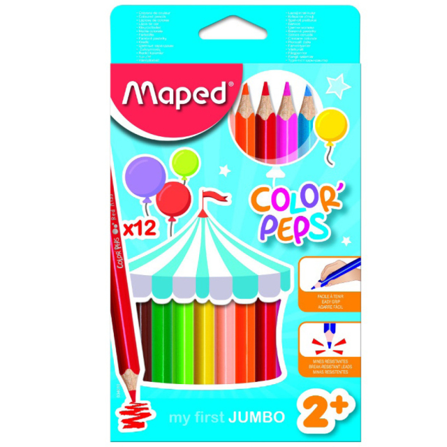 Color Peps Kleurpotloden 12-set (2 jaar+)