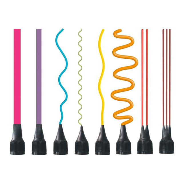 Verfspuitmond Abstract 8-set