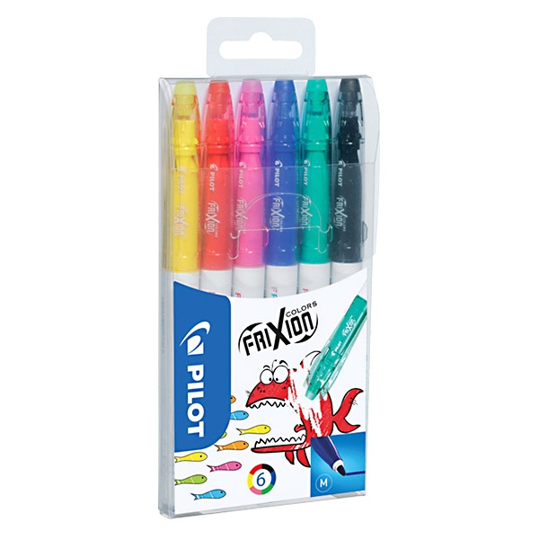 FriXion Colors 6-pack Uitwisbare Viltstiften (+3 jaar)