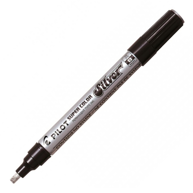Super Color Marker Broad Silver in de groep Pennen / Labelen en kantoor / Markers bij Voorcrea (109657)