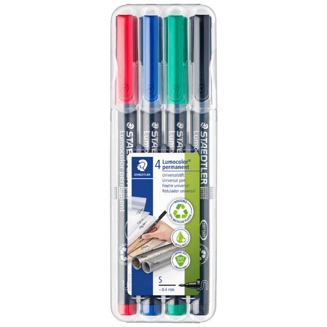4-pack Lumocolor permanent Superfine