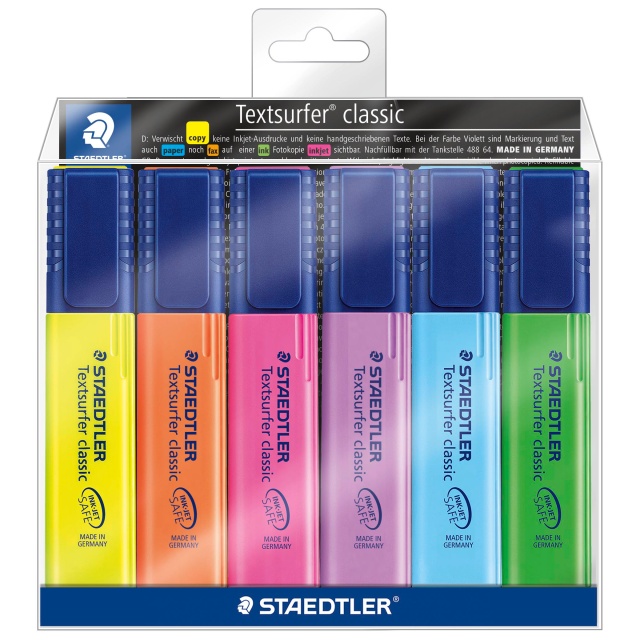 6-pack Textsurfer Classic Markeerstiften