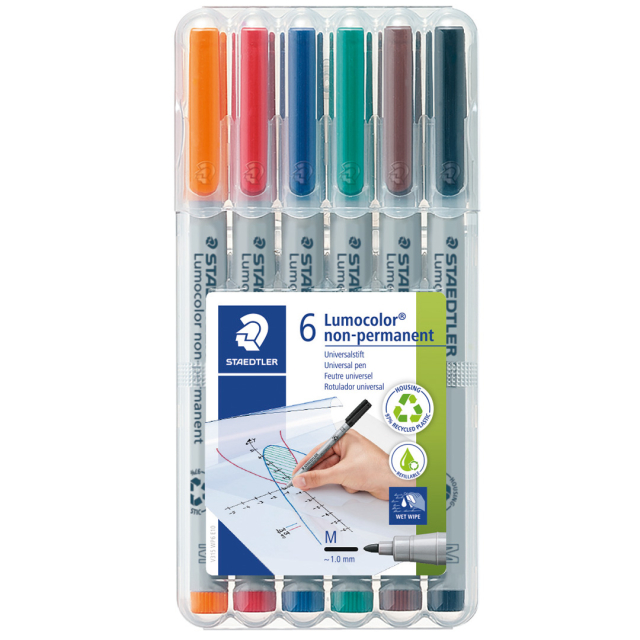 6-pack Lumocolor Non-permanent Medium
