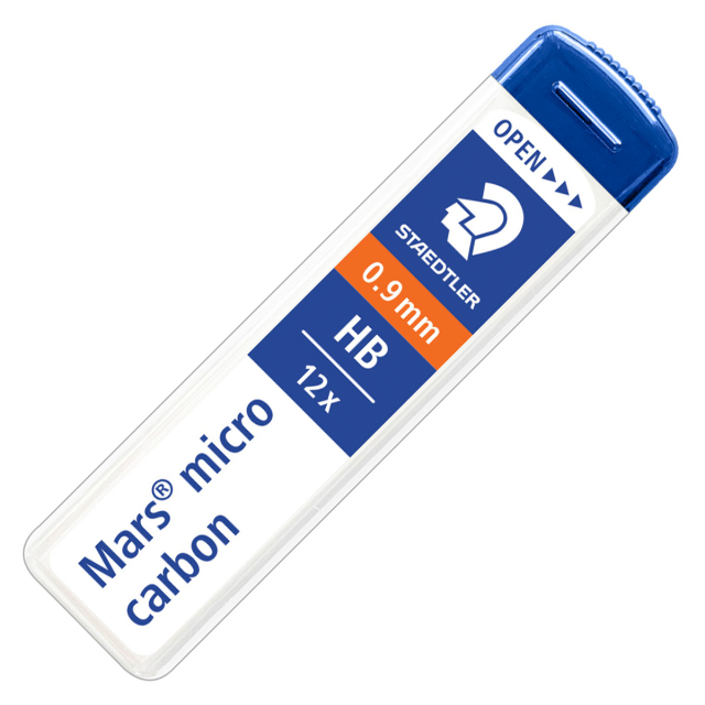 Mars Micro vulpotloodvullingen 0,9 12-pack