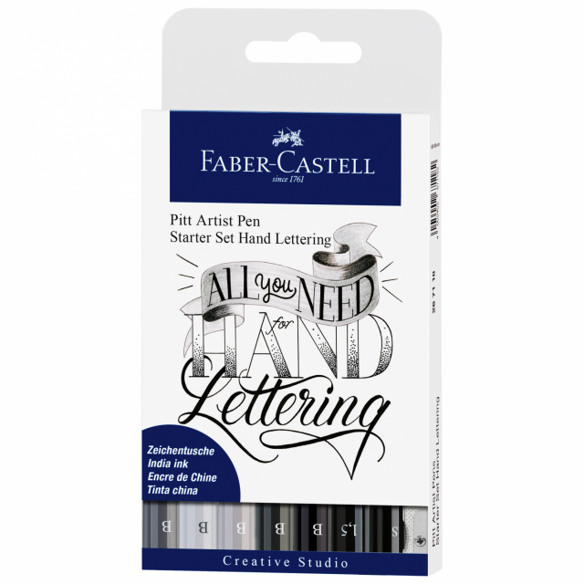 PITT Artist Hand Lettering Starter Set 8-pack