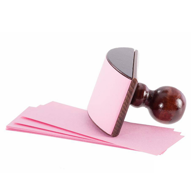 Inktblotter met houten handvat