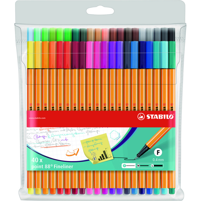 Point 88 Fineliner 40-pack