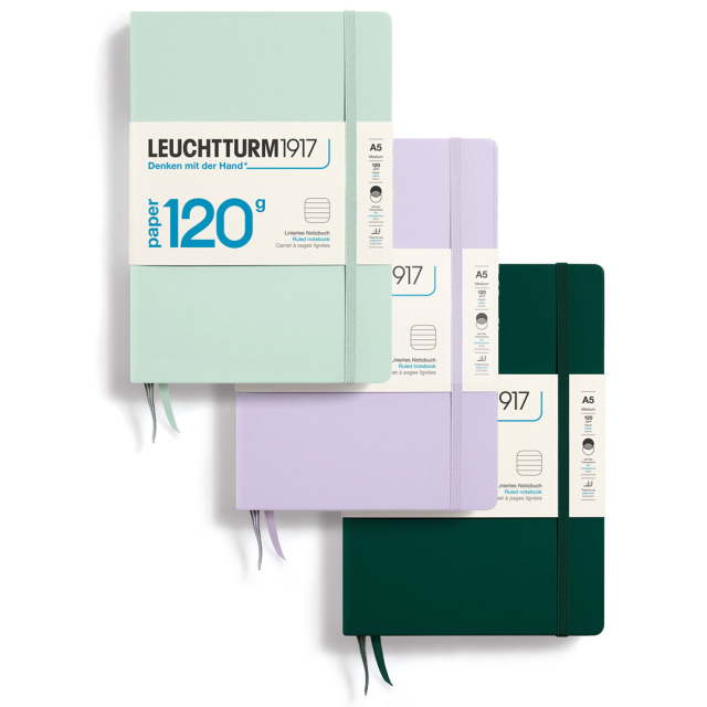Notebook A5 120g Gelinieerd Mint Green in de groep Papier & Blokken / Schrijven en noteren / Notitieboeken bij Voorcrea (132547)