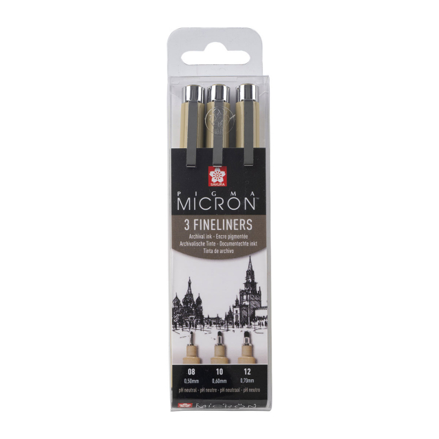 Pigma Micron Fineliner 3-set Broad