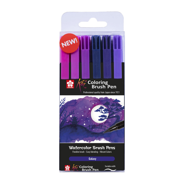 Koi Penseelstiften 6-set Galaxy