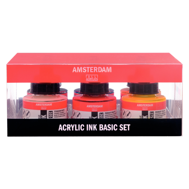 Acrylverf Ink Set 6 x 30 ml