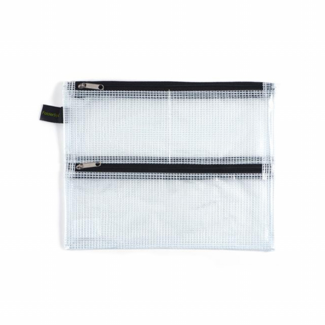Zakje Double-Zip Mesh A5