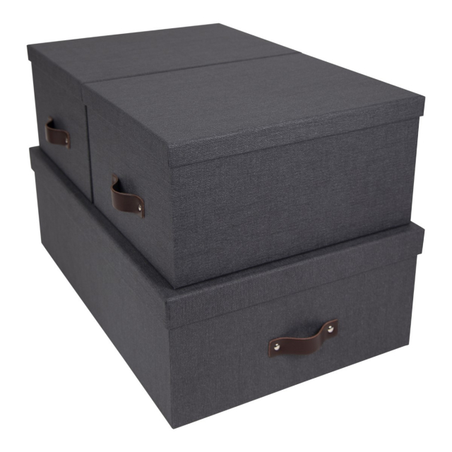 Inge Storage Box set of 3 Black