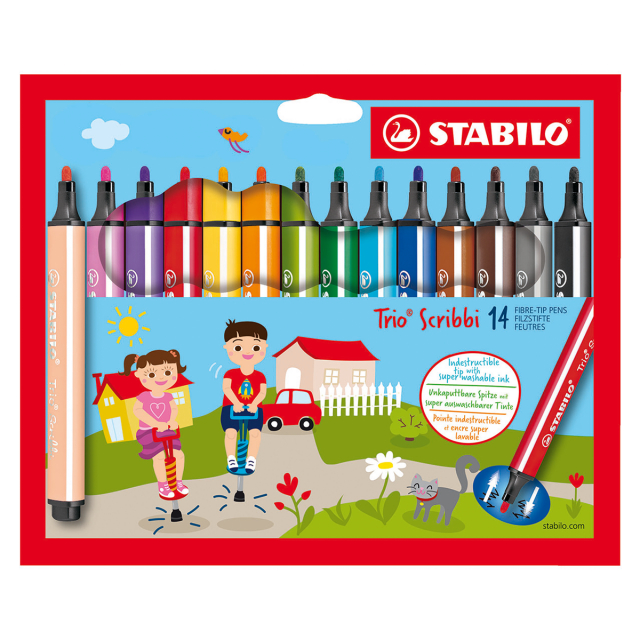 Trio Scribbi Viltstiften 14 pcs