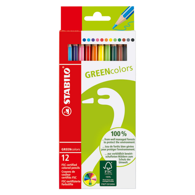 GreenColors Coloring pencils 12 pcs