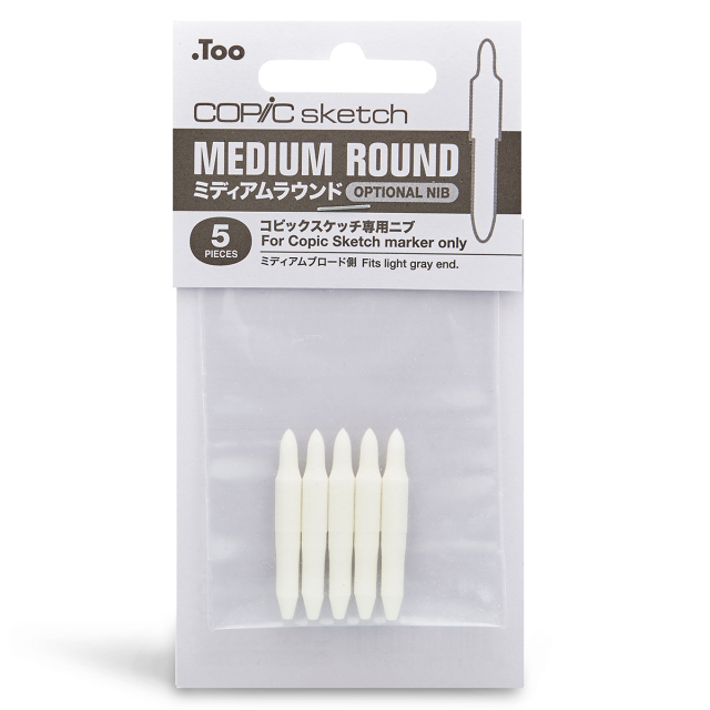Sketch Tip Medium Round 5-pack