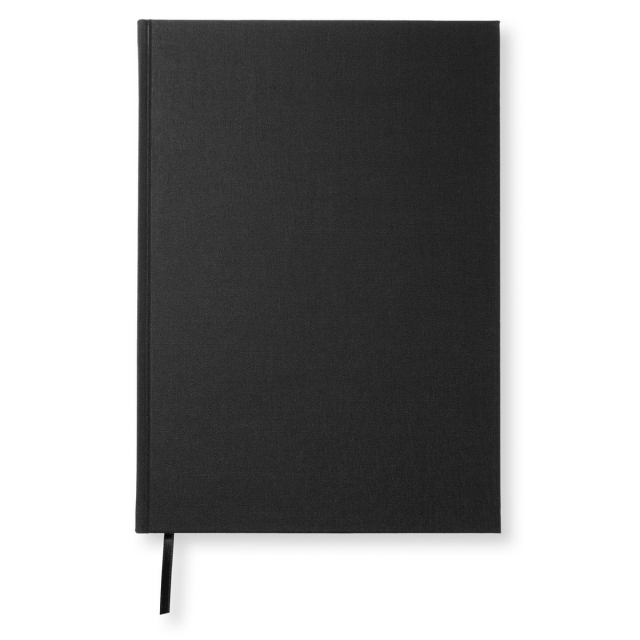 Notebook A4 Gelinieerd Black