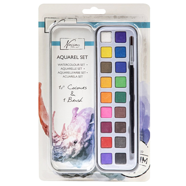 Aquarel Verfset 18 kleuren