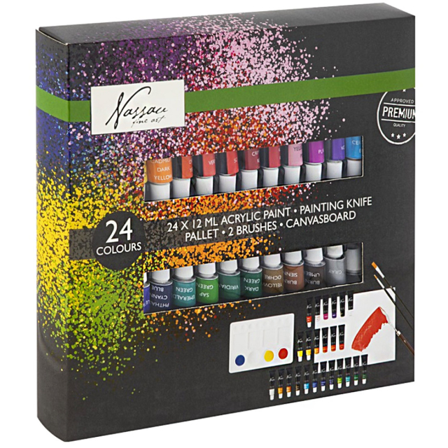 Classic Acrylverf 12 ml 24-set