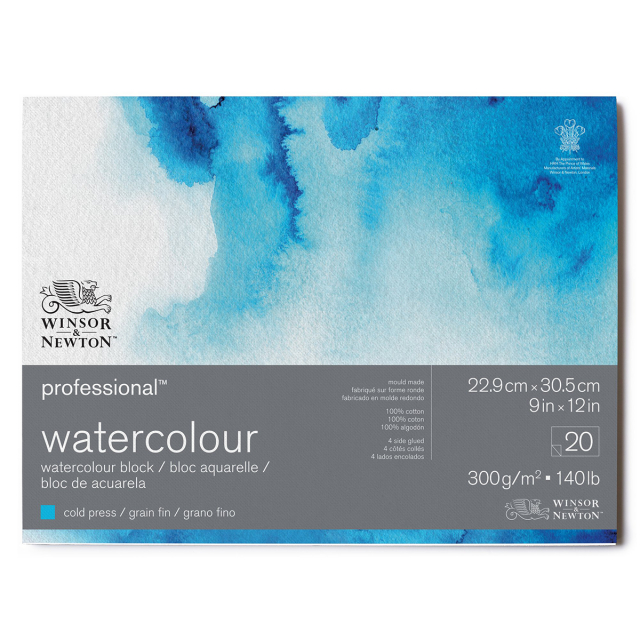 Professional Aquarelblok CP 23x31cm 300g