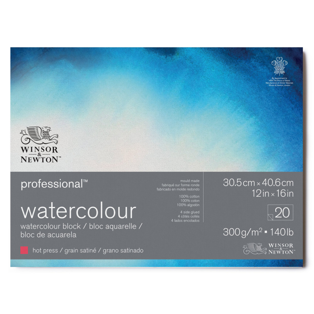 Professional Aquarelblok HP 31x41cm 300g