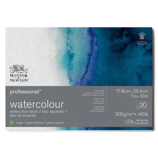 Professional Aquarelblok Rough 18x26 cm 300g