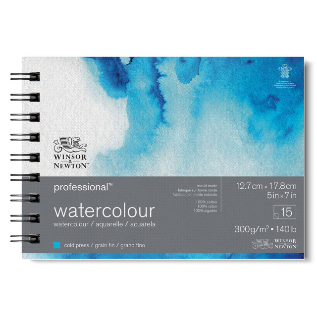 Professional Aquarelblok Spiral CP 13x18 cm 300g