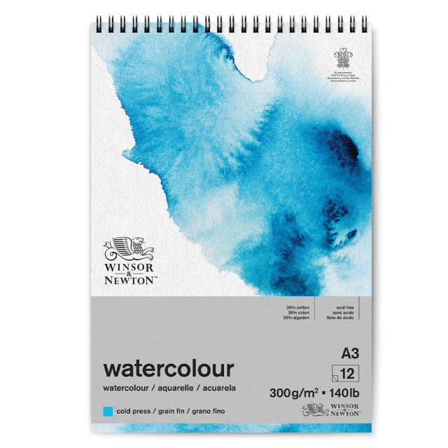 Aquarelblok Spiral A3 300g