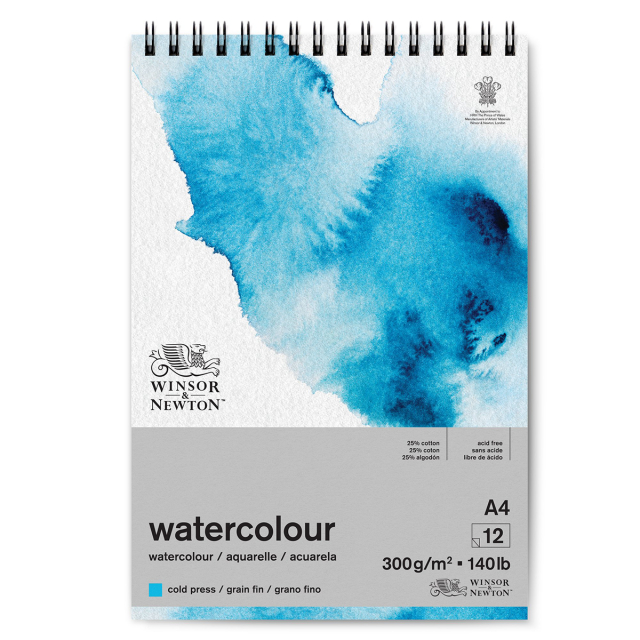 Aquarelblok Spiral A4 300g