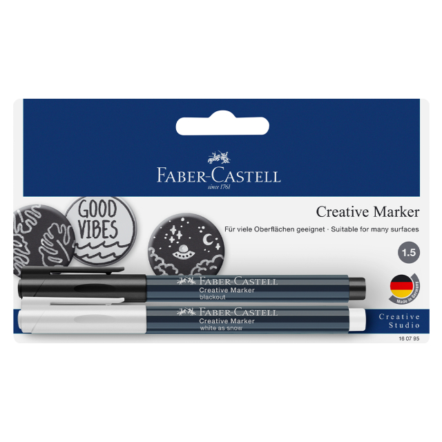 Creative Marker Set Zwart/Wit