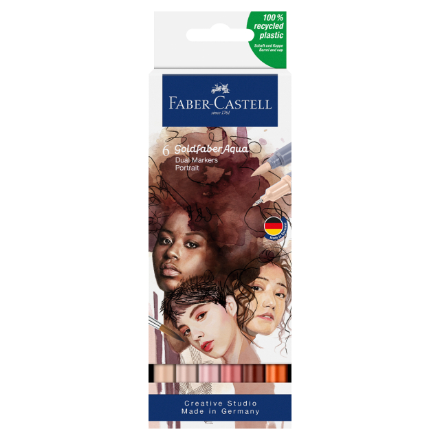 Goldfaber Aqua Dual Marker 6-set Portrait
