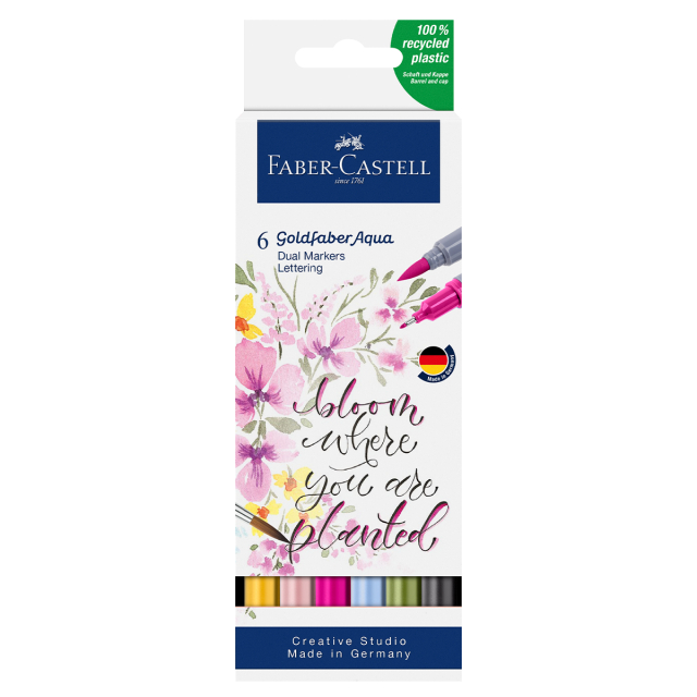 Goldfaber Aqua Dual Marker 6-set Lettering