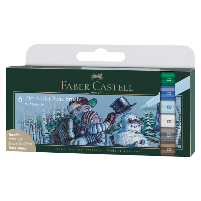 PITT Artist Brush 6-pack Winter