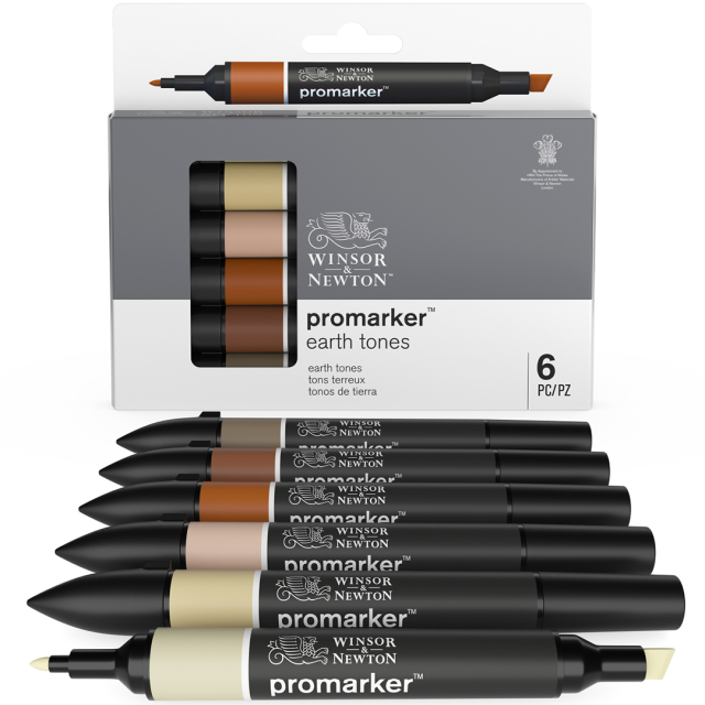 Promarker 6-set Earth tones