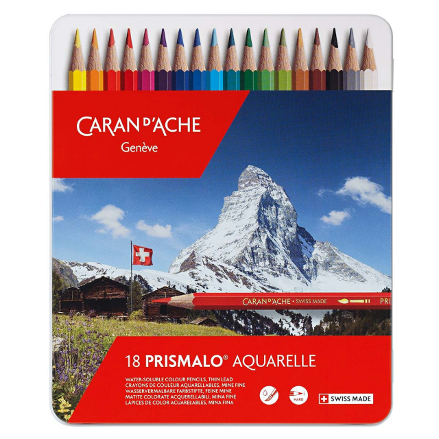 Prismalo Aquarelpotloden 18-set