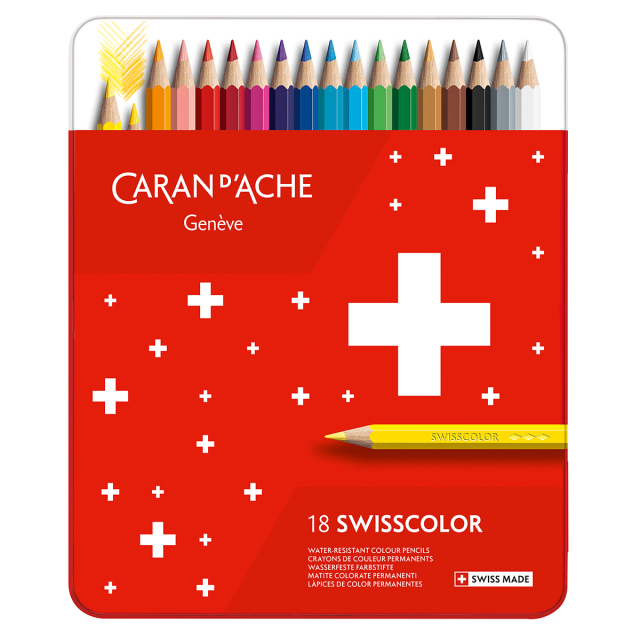Swisscolor Gekleurde potloodstiften 18 set