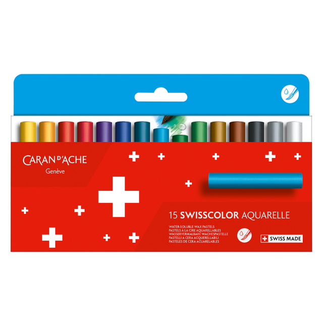 Swisscolor Aquarelle Pastelkrijt 15-set