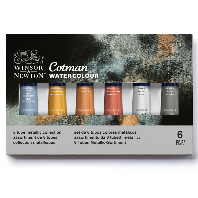 Cotman Aquarelverf Metallic Collection Tubes 8 ml 6-set