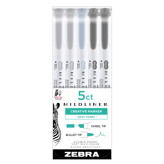 Mildliner 5-pack Gray Tones