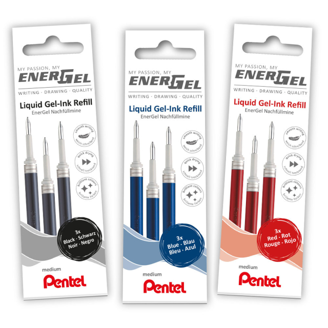 Refill Energel 3-pack 0.7