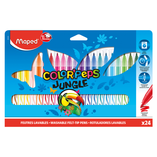 Colorpeps Viltstiften Jungle 24-pack